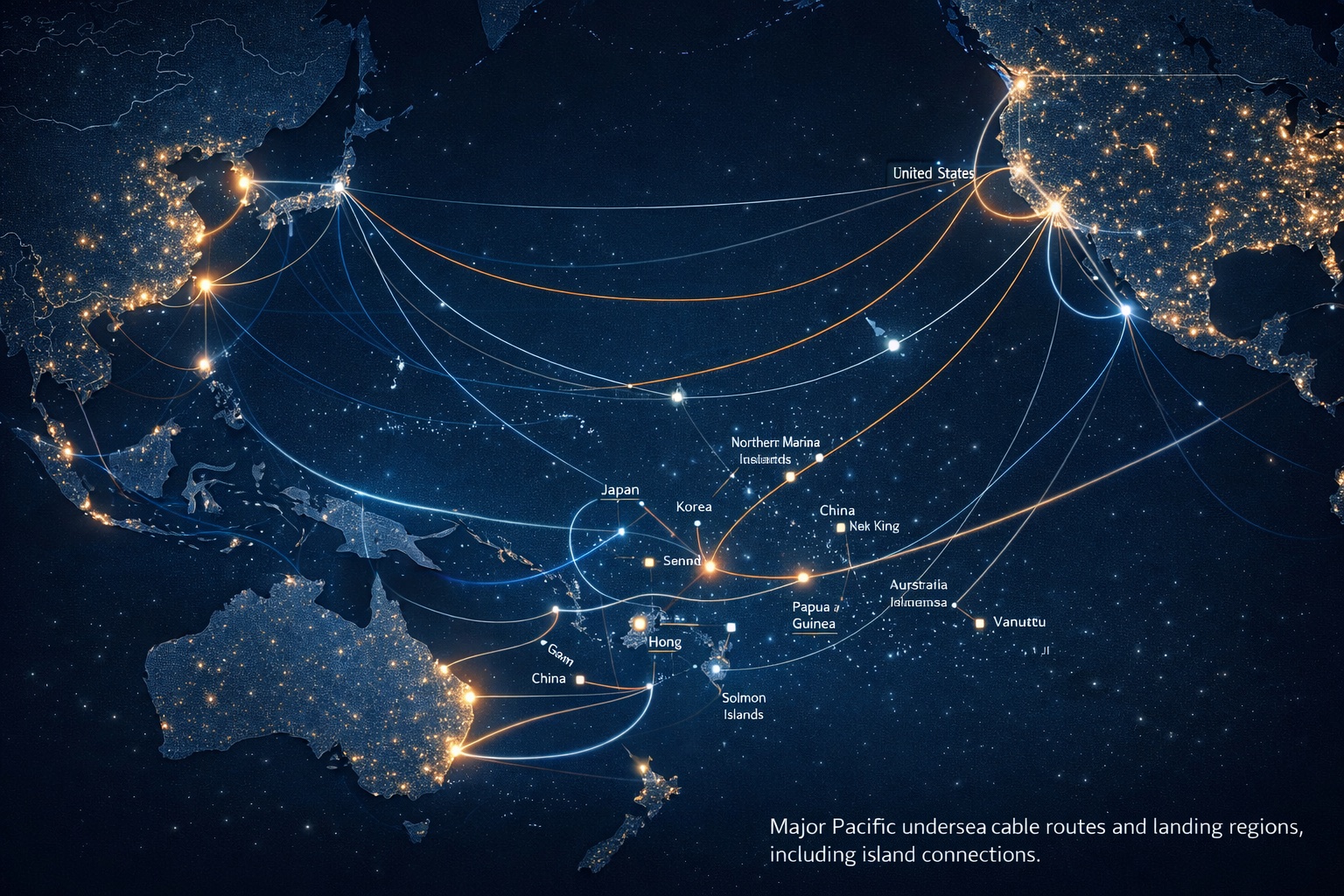 Pacific Connectivity concept illustration